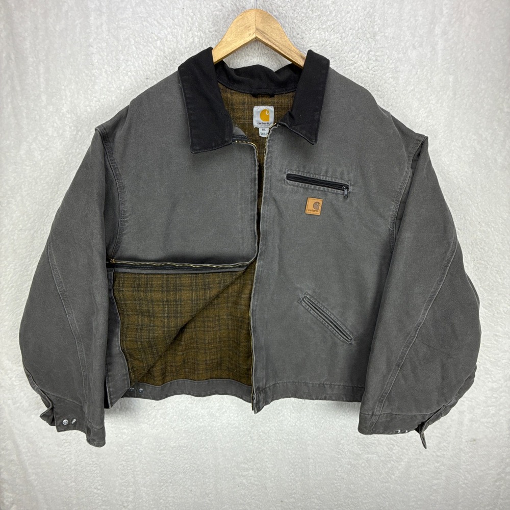 Carhartt Detroit Jacket‎ Blanket Lined Mens 5XL J97 GVL Gravel Gray NWT NOS